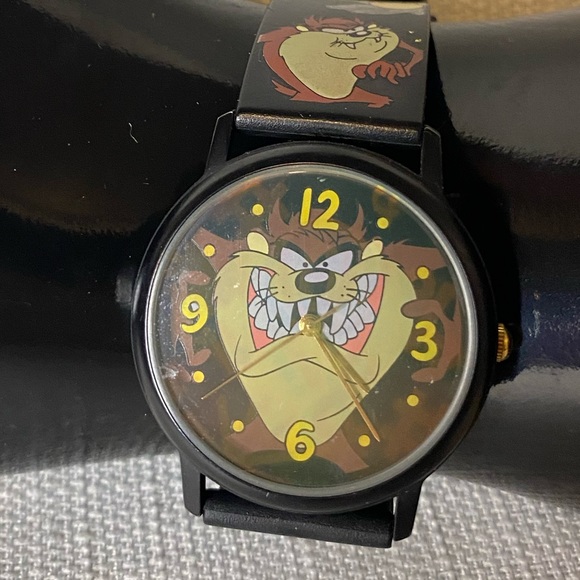 Vintage Looney Tunes Tasmanian Devil 3D Holographic Watch with Original Tin - Picture 3 of 9